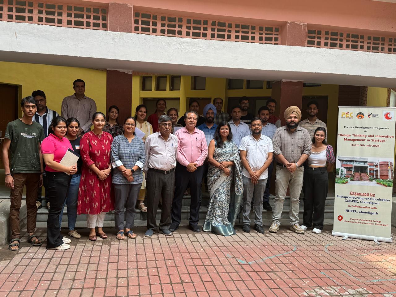 EIC PEC Organized FDP on Design and Innovation of Startups In Collab with NITTTR